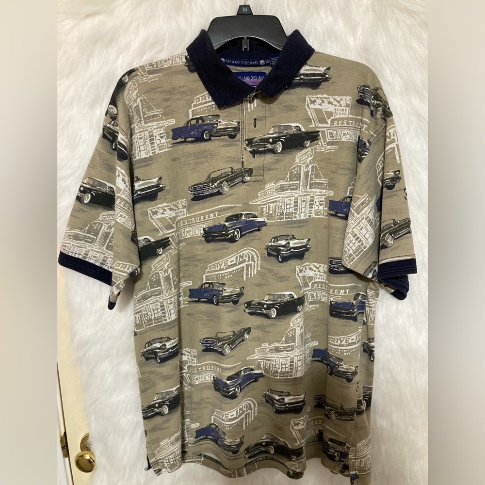 Classic Car Polo Shirt size Large